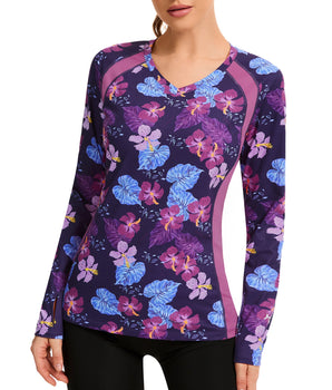 W’s Sorona V-Neck LS Shirt