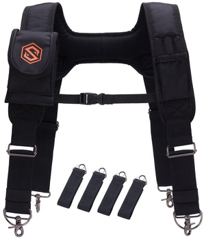 SAVAWADE Tool Belt Suspenders Padded Work Belt Suspension System - Bassdash
