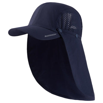 Bassdash Foldable UPF 50+ Fishing Hats with Removable Neck Flap FH12 - Bassdash