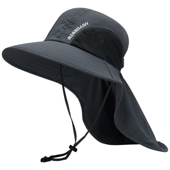 Unisex UPF 50+ Water Resistant Sun Hat with Neck Flap FH06 - Bassdash