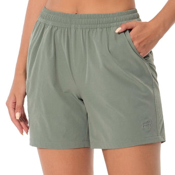Women's 50+ Quick Dry UPF 50+ Cargo Shorts FP04W - Bassdash