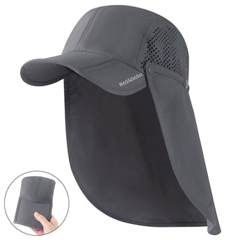 Bassdash Foldable UPF 50+ Fishing Hats with Removable Neck Flap FH12 - Bassdash