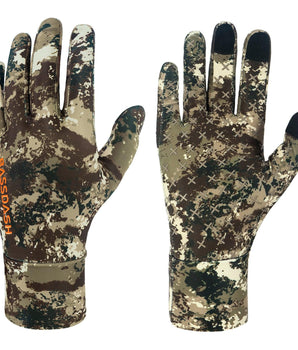 Men's Lightweight UPF 50+ Camo Hunting Gloves HG05 - Bassdash