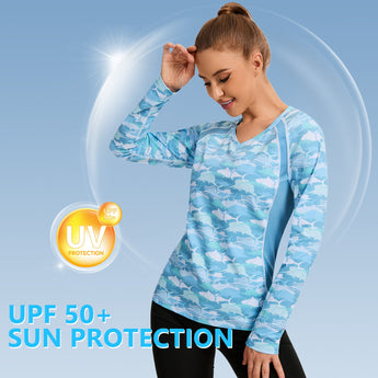 long sleeve uv protection shirts women for kayaking BG1094