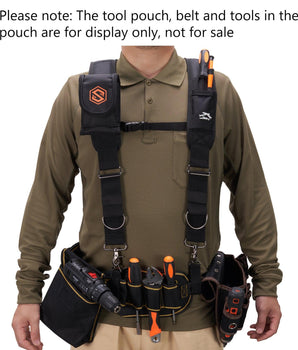 SAVAWADE Tool Belt Suspenders Padded Work Belt Suspension System - Bassdash