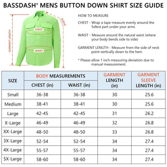 Men's UPF 50+ Long Sleeve Fishing Button Down Shirt FS21M NEW COLOR - Bassdash