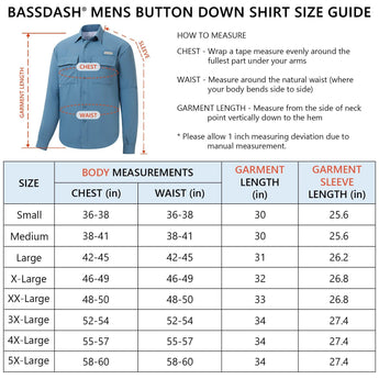 Men's UPF 50+ Long Sleeve Fishing Button Down Shirt FS21M NEW COLOR - Bassdash