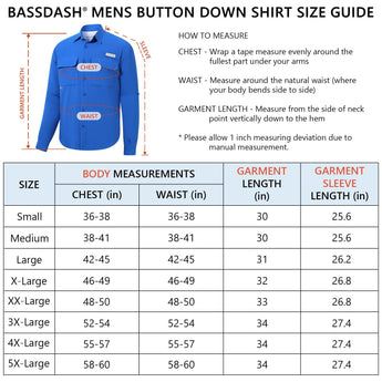 Men's UPF 50+ Long Sleeve Fishing Button Down Shirt FS21M NEW COLOR - Bassdash