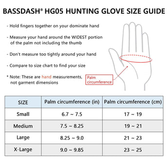 Men's Lightweight UPF 50+ Camo Hunting Gloves HG05 - Bassdash