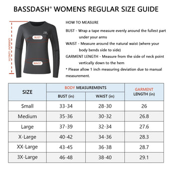 Women's UPF 50+ Long Sleeve Shirts FS03W - Bassdash