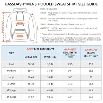 Men's Hunting Fleece Hoodie Pullover FS29M - Bassdash