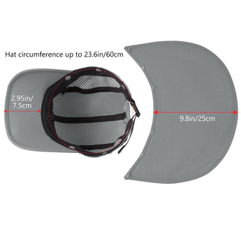 Bassdash Foldable UPF 50+ Fishing Hats with Removable Neck Flap FH12 - Bassdash