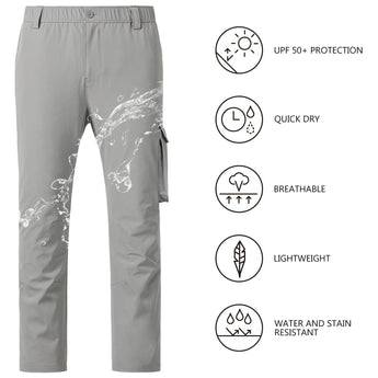 Men’s Quick Dry Elastic Waist Fishing Pants FP05M - Bassdash