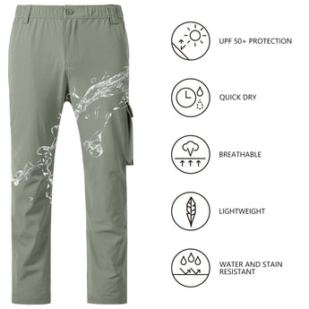 Men’s Quick Dry Elastic Waist Fishing Pants FP05M - Bassdash