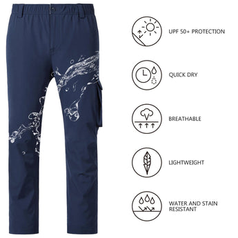 Men’s Quick Dry Elastic Waist Fishing Pants FP05M - Bassdash
