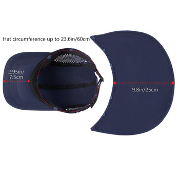 Bassdash Foldable UPF 50+ Fishing Hats with Removable Neck Flap FH12 - Bassdash