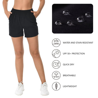 Women's 50+ Quick Dry UPF 50+ Cargo Shorts FP04W - Bassdash