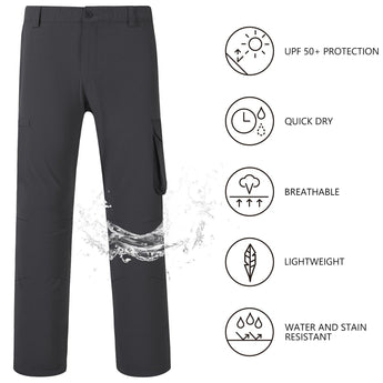 Men’s Quick Dry Elastic Waist Fishing Pants FP05M - Bassdash