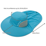 Unisex UPF 50+ Water Resistant Sun Hat with Neck Flap FH06 - Bassdash