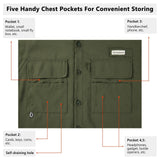 Men's UPF 50+ Long Sleeve Fishing Button Down Shirt FS21M NEW COLOR - Bassdash