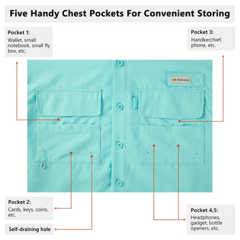 Men's UPF 50+ Long Sleeve Fishing Button Down Shirt FS21M NEW COLOR - Bassdash