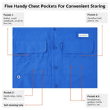 Men's UPF 50+ Long Sleeve Fishing Button Down Shirt FS21M NEW COLOR - Bassdash