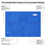 Men's UPF 50+ Long Sleeve Fishing Button Down Shirt FS21M NEW COLOR - Bassdash