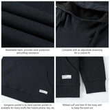 BASSDASH Men’s Cotton LS Hoodie - Bassdash