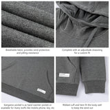 BASSDASH Men’s Cotton LS Hoodie - Bassdash