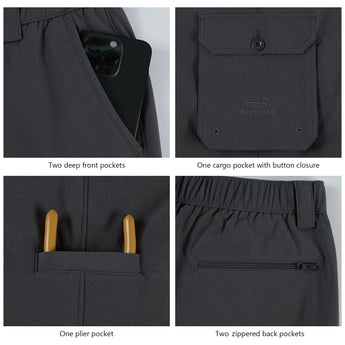 Men’s Quick Dry Elastic Waist Fishing Pants FP05M - Bassdash