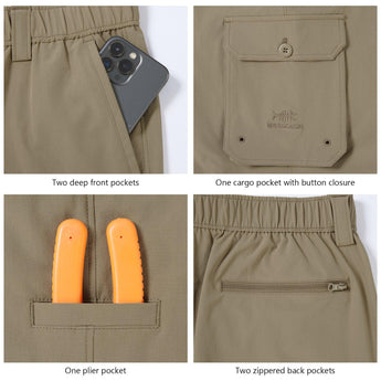 Men’s Quick Dry Elastic Waist Fishing Pants FP05M - Bassdash