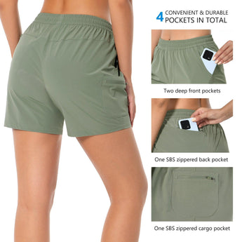 Women's 50+ Quick Dry UPF 50+ Cargo Shorts FP04W - Bassdash