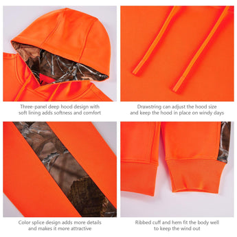 Men's Hunting Fleece Hoodie Pullover FS29M - Bassdash