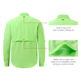 Men's UPF 50+ Long Sleeve Fishing Button Down Shirt FS21M NEW COLOR - Bassdash