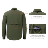 Men's UPF 50+ Long Sleeve Fishing Button Down Shirt FS21M NEW COLOR - Bassdash