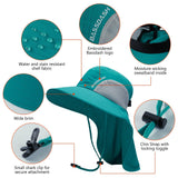 Unisex UPF 50+ Water Resistant Sun Hat with Neck Flap FH06 - Bassdash