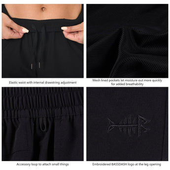 Women's 50+ Quick Dry UPF 50+ Cargo Shorts FP04W - Bassdash