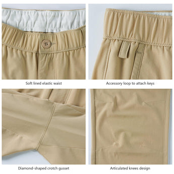 Men’s Quick Dry Elastic Waist Fishing Pants FP05M - Bassdash