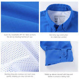 Men's UPF 50+ Long Sleeve Fishing Button Down Shirt FS21M NEW COLOR - Bassdash