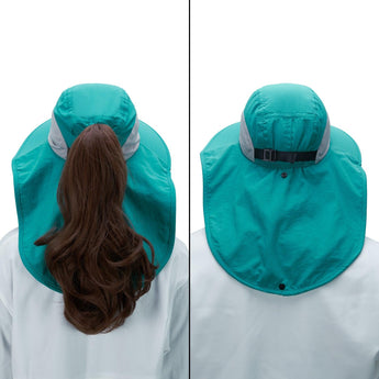 Unisex UPF 50+ Water Resistant Sun Hat with Neck Flap FH06 - Bassdash