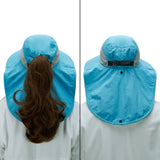 Unisex UPF 50+ Water Resistant Sun Hat with Neck Flap FH06 - Bassdash