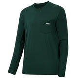 Men’s UPF 50+ Long Sleeve Sun Shirt with Chest Pocket - Bassdash