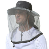 UPF 50+ Mosquito Sun Hat with Neck Flap - Bassdash