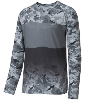 Men's UPF 50+ Segment Print Fishing Shirt FS12M - Bassdash