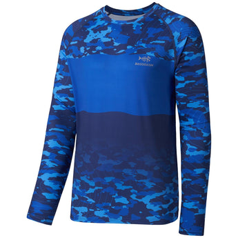 Men's UPF 50+ Segment Print Fishing Shirt FS12M - Bassdash