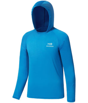 Youth UPF50+ Long Sleeve Fishing Hoodie Shirt FS03Y - Bassdash