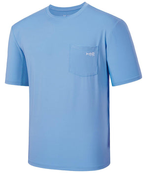 Men's UPF 50+ Short Sleeve Pocket T-Shirt FS26M - Bassdash