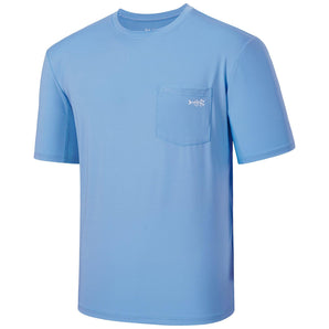 Men's UPF 50+ Short Sleeve Pocket T-Shirt FS26M - Bassdash