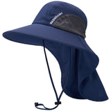 Unisex UPF 50+ Water Resistant Sun Hat with Neck Flap FH06 - Bassdash