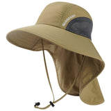 Unisex UPF 50+ Water Resistant Sun Hat with Neck Flap FH06 - Bassdash